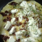 omlet z mozzarellą