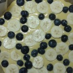 ciasto jogurtowe z borówkami i bananem
